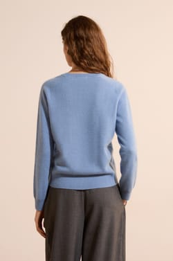 Pull col rond 100% cachemire;${refinementColor}