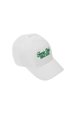 Casquette en coton avec &eacute;criture "tennis club";${refinementColor}