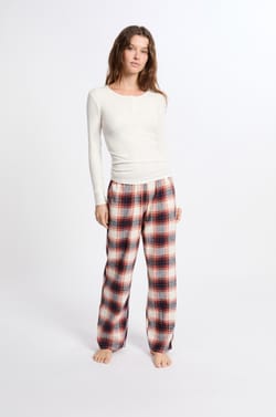 Long-Sleeved Pajama T-Shirt;${refinementColor}