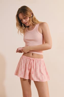 Short de pyjama &agrave; motifs;${refinementColor}