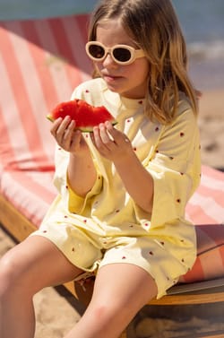 Ensemble de pyjama 2 pi&egrave;ces motifs past&egrave;ques pour enfant;${refinementColor}