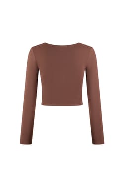 Top &agrave; encolure carr&eacute;e en microfibre;${refinementColor}