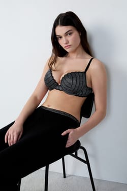 Soutien-gorge N.5 - Le coques fines plongeant irisé;${refinementColor}