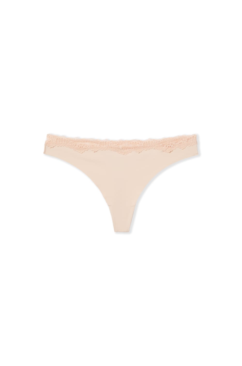 Tanga de microfibra con detalles de encaje;${refinementColor}