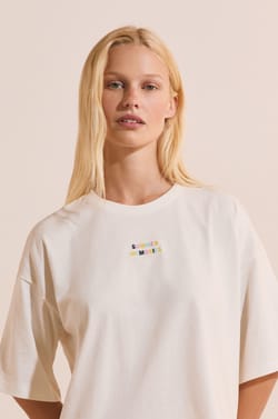 T-shirt de pyjama en coton avec &eacute;criture;${refinementColor}