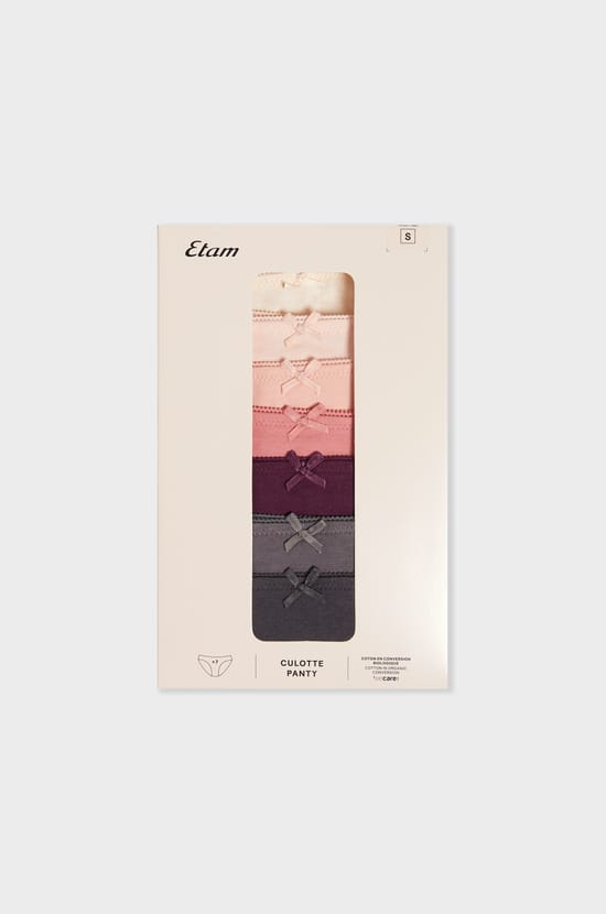 Lot de 7 culottes en coton;${refinementColor}