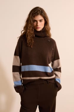 Pull col montant 100% cachemire;${refinementColor}