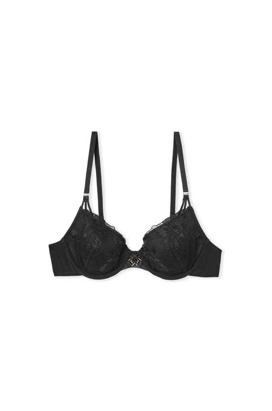 Soutien-gorge N.4 - Le coques fines en broderie florale;${refinementColor}