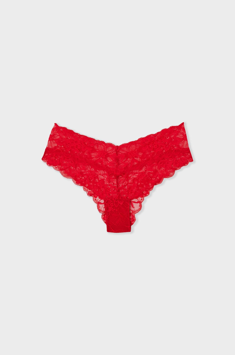 V-shape Lace Hipster;${refinementColor}