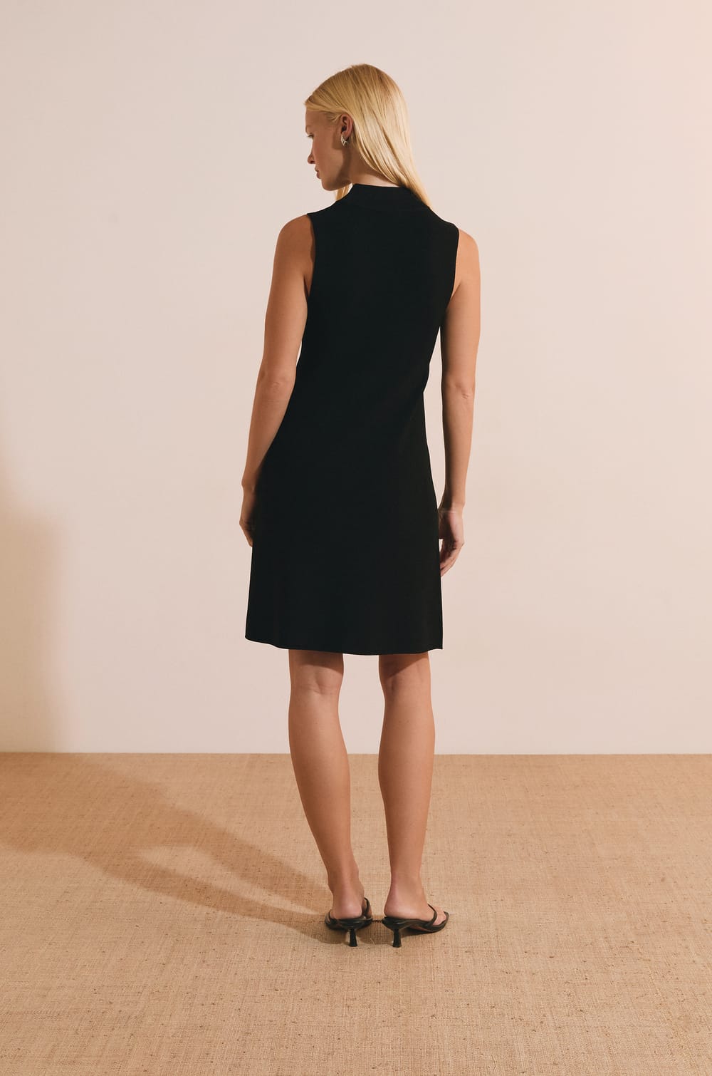 Short High Neck Dress;${refinementColor}