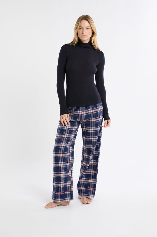 Thermal Turtleneck T-shirt with Wool;${refinementColor}