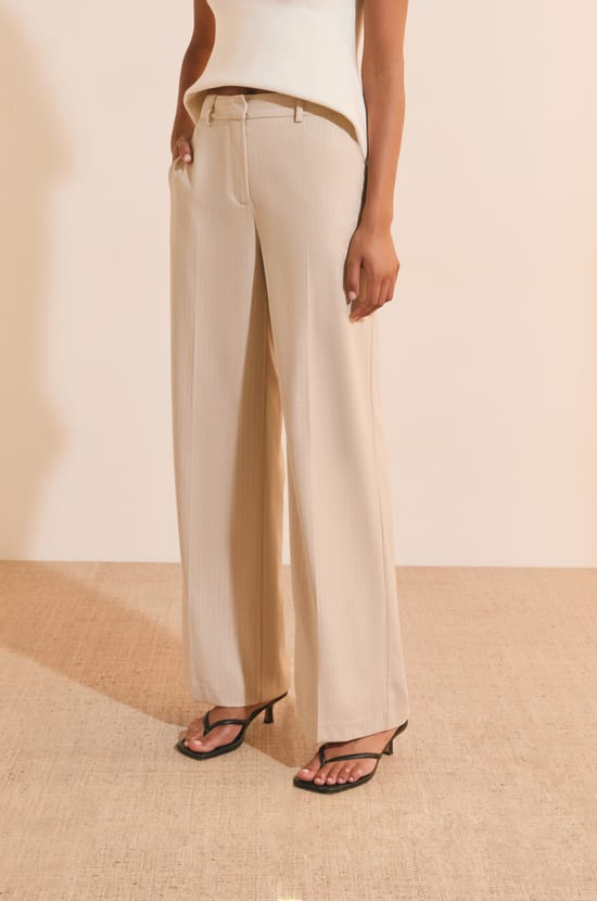 Pantalon &agrave; rayures;${refinementColor}