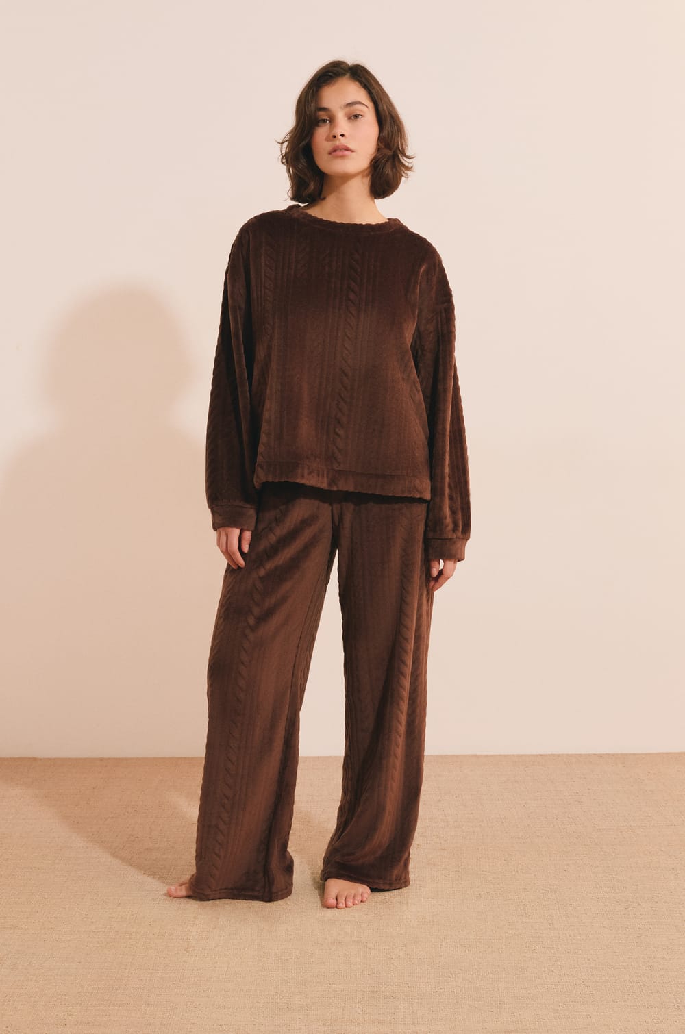 Pantalon de pyjama large;${refinementColor}