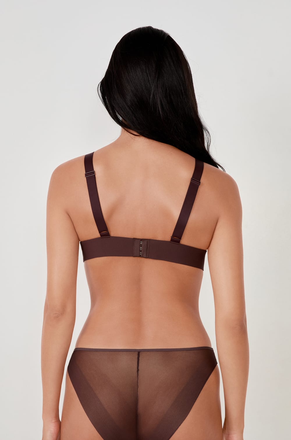 Soutien-gorge triangle sans armatures en tulle;${refinementColor}