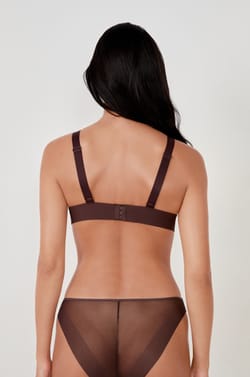 Soutien-gorge triangle sans armatures en tulle;${refinementColor}