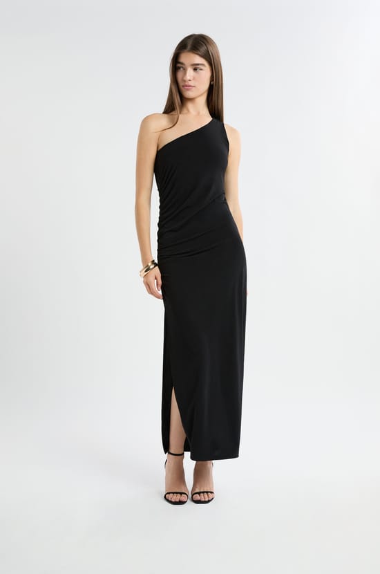 Robe longue asymétrique;${refinementColor}