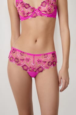 Embroidered Boyshort;${refinementColor}