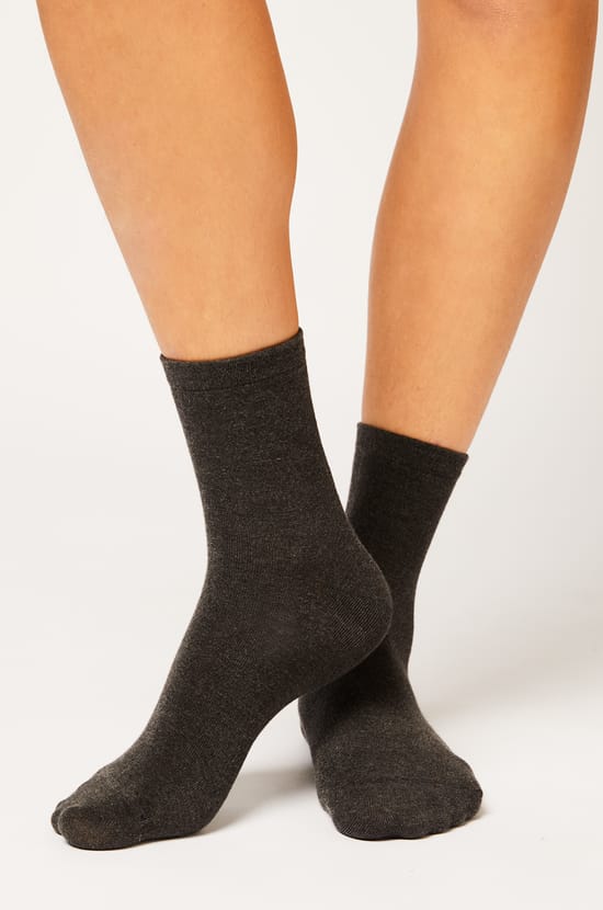Lot de 2 paires de chaussettes matière thermique;${refinementColor}