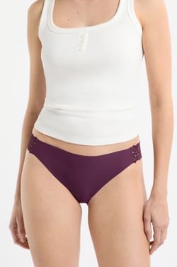Microfibre and Lace Briefs;${refinementColor}