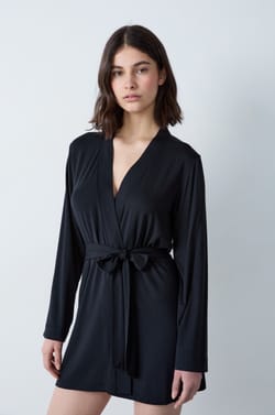 Bata con lazada de modal;${refinementColor}