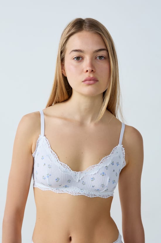 Triangle sans armatures en coton;${refinementColor}