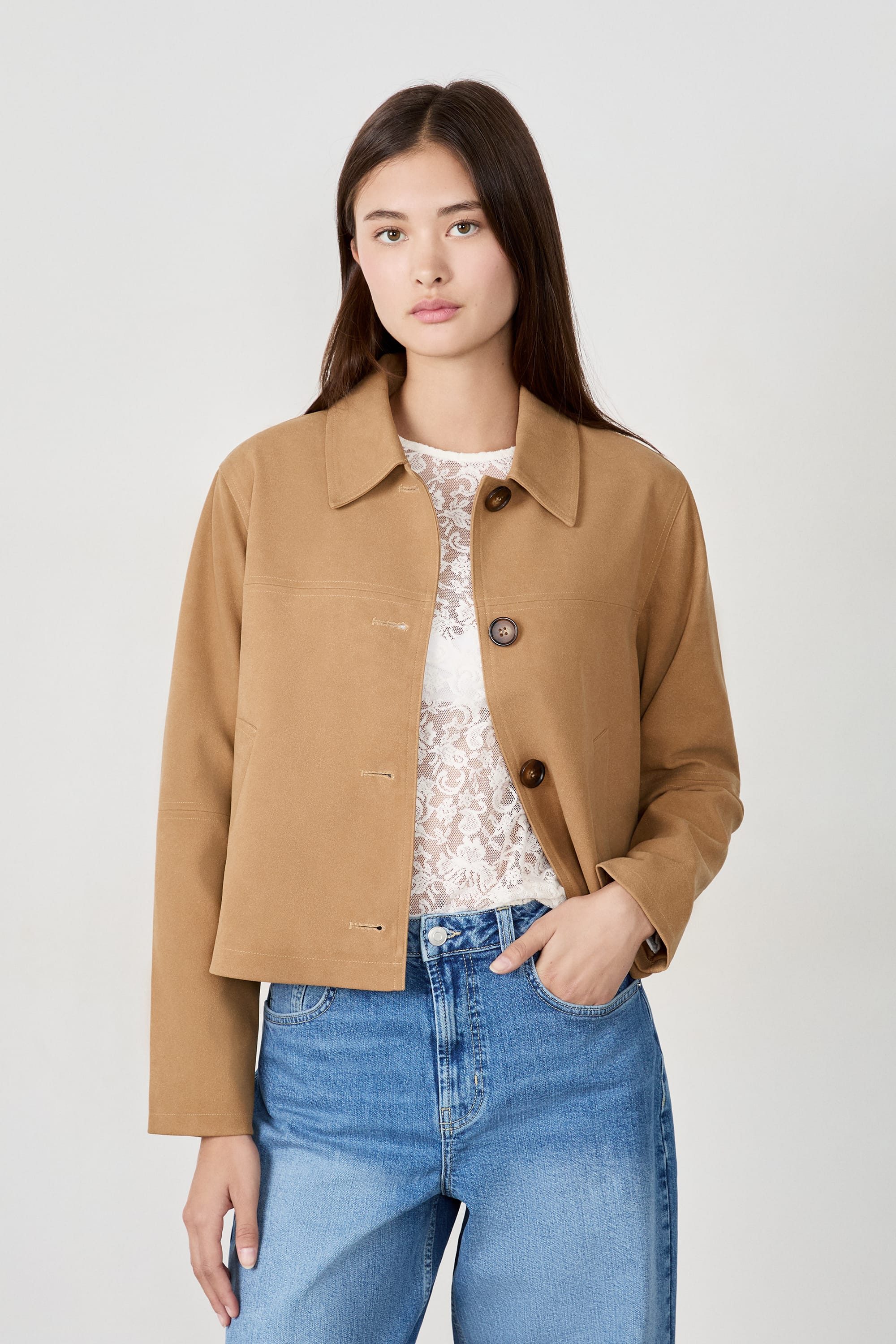 veste effet suèdine