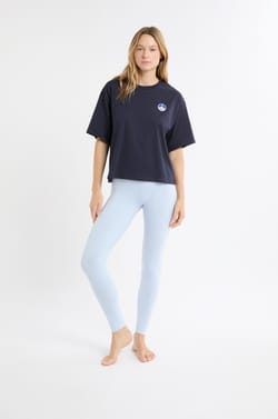 Camiseta de pijama de algodón con estampado;${refinementColor}