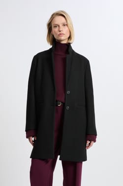 Manteau court coupe droite;${refinementColor}