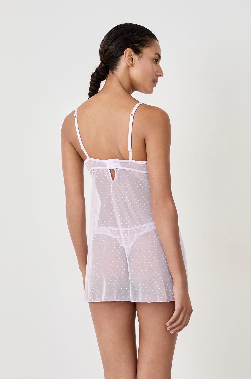 Short Sheer Nightdress;${refinementColor}