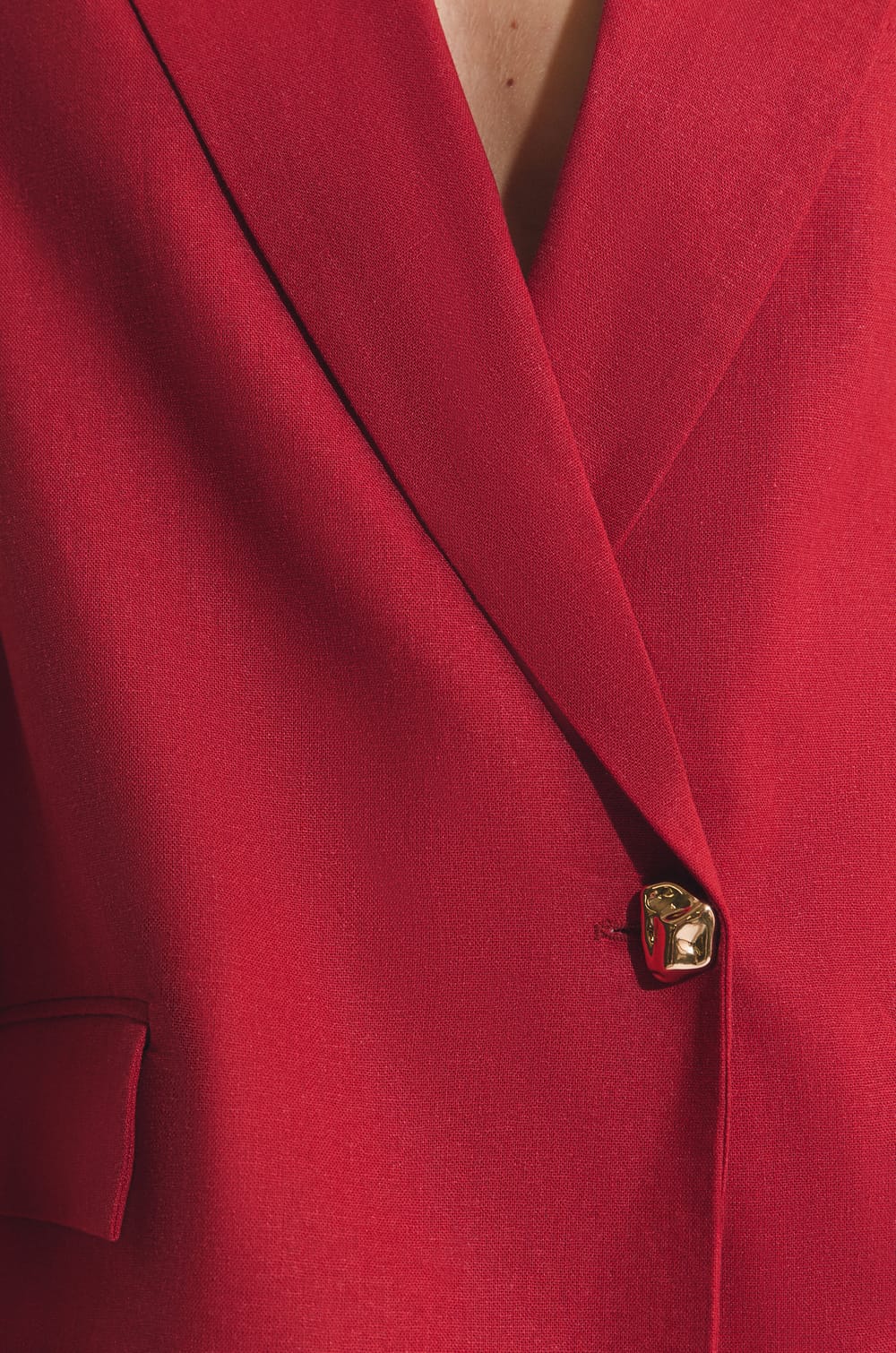 Veste blazer avec lin;${refinementColor}