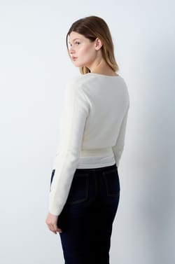 Short Buttoned Cardigan;${refinementColor}