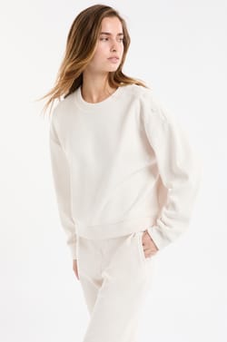 Sweatshirt de pyjama col rond;${refinementColor}