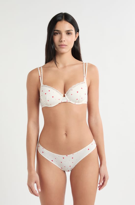 Culotte en pointelle &agrave; motifs c&oelig;urs;${refinementColor}