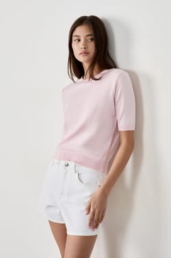 Short-sleeved sweater;${refinementColor}