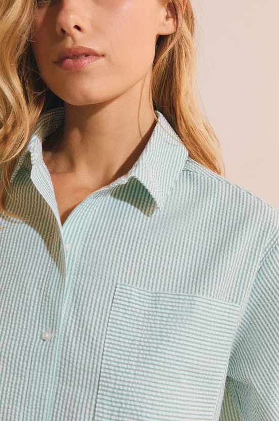 Pyjama Shirt with Cotton;${refinementColor}