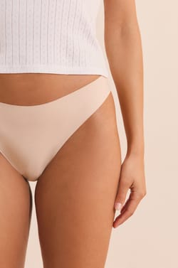 Cotton Seamless Tanga;${refinementColor}