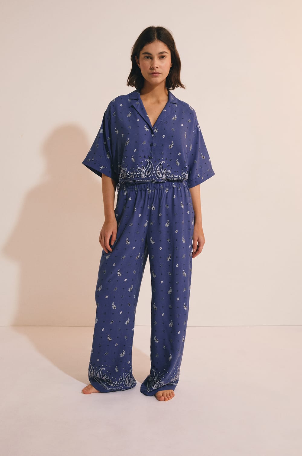 Pantal&oacute;n de pijama estampado;${refinementColor}