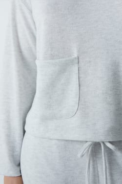 Pyjama Sweatshirt with Two Pockets;${refinementColor}