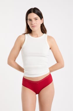 Shorty microfibre d&eacute;tails dentelle;${refinementColor}