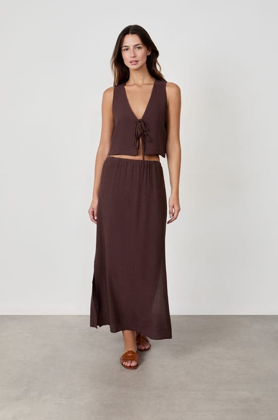 Long Fluid Skirt;${refinementColor}