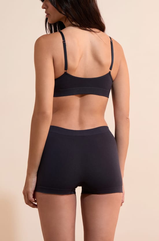 Seamless Boyshort in Organic Cotton;${refinementColor}