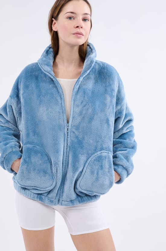 Veste de pyjama à manches longues;${refinementColor}
