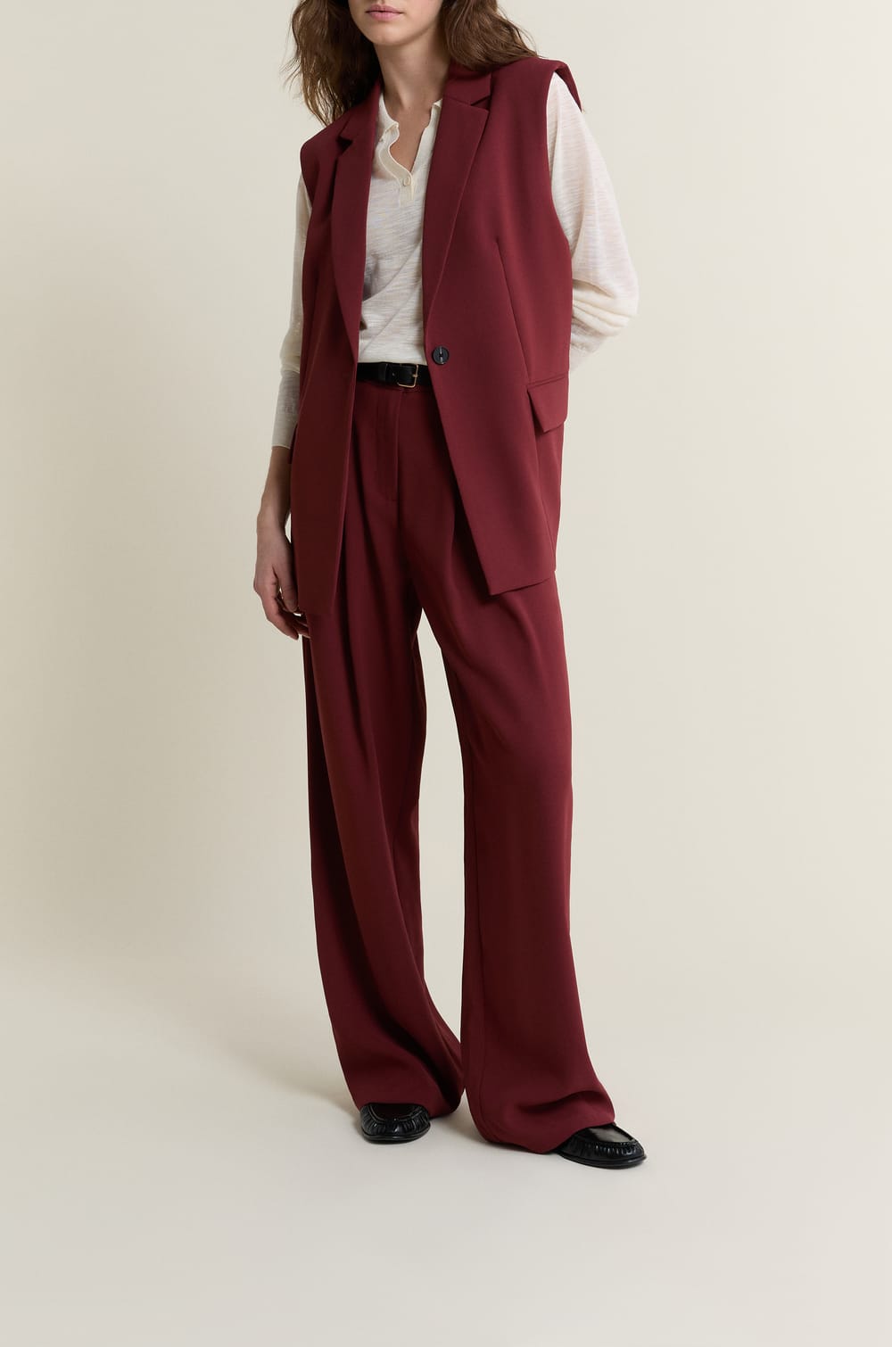 Pantalon coupe droite;${refinementColor}