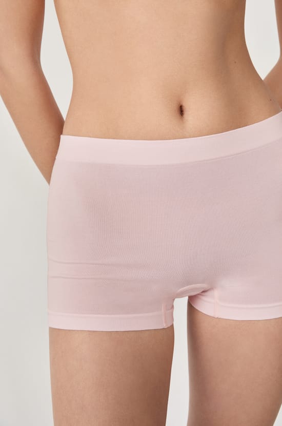 Short boyleg sans coutures en coton biologique;${refinementColor}