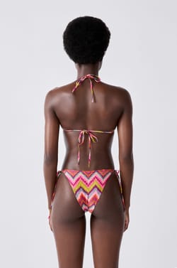 Triangle haut de maillot de bain à motifs;${refinementColor}