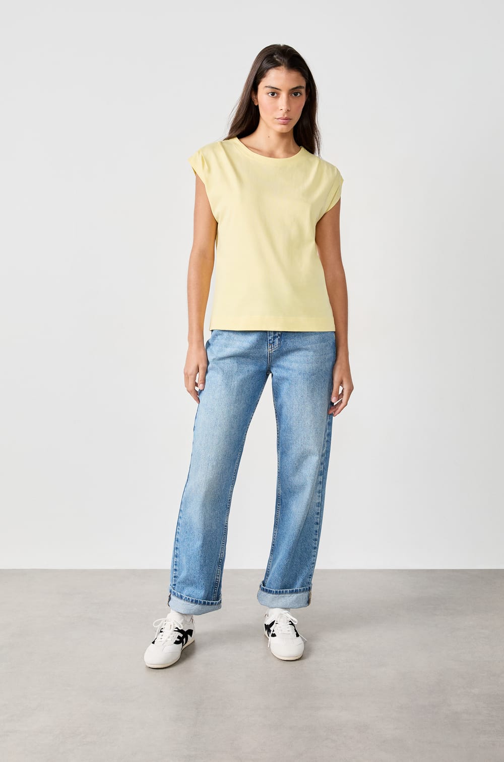 T-shirt manches courtes en coton;${refinementColor}