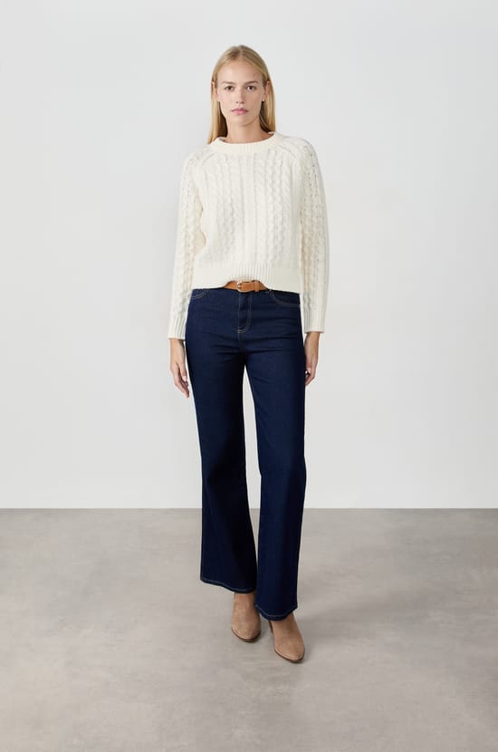 Pull col rond à grosse maille;${refinementColor}