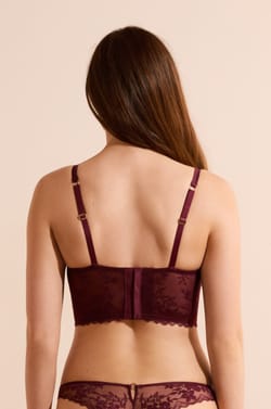 Soutien-gorge bustier avec broderie;${refinementColor}