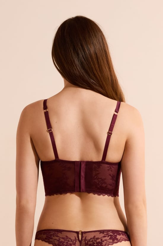 Soutien-gorge bustier avec broderie;${refinementColor}
