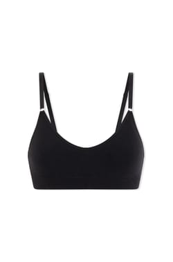 Seamless Organic Cotton Bralette;${refinementColor}